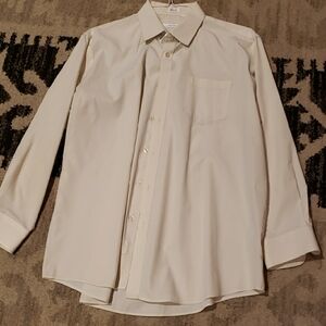 Adolfo Men's Beige Dress Shirt